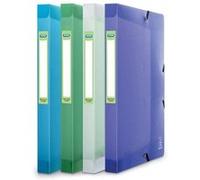 Boîte Oxford capacité standard 2nd Life 24x32cm dos 25mm avec élastique couverture polypro coloris assortis