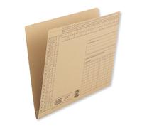 Elba 80431 Pochette Dossier Cartonnée, Einstellhefter en Carton de Sodium pour Classement Rangement Document Commercial ou Brun, Lot de 100