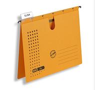 Elba 85741GB Chic Ultimate Lot de 25 dossiers suspendus avec agrafage commercial, encoches et mécanisme pour reliure Jaune