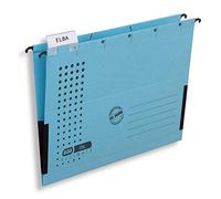 Elba 85743BL Chic Ultimate Lot de 25 fichiers de suspension avec côtés partiellement fermés Bleu