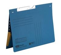 Elba 90463bl, carton manila, RC, 320 g/m², avec reliure commerciale et soufflets, Lot de 50, Bleu Dossier suspendu en carton Manila (RC) - 320 g/m² bleu