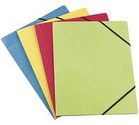 Elba Chemise à élastique Carte Forte – format DIN A4, couleurs assorties, 50 pièces