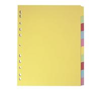 Elba A4 Extra-large 10-Part Cartes Intercalaires - Assorti