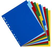 Elba Assorti 10 Partie A4 Couleur polypropylène Intercalaires (Lot de 5)