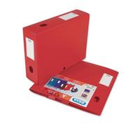 Elba Boite Classement Polypropylène Memphis À Plat Dos 80mm 240 X 320mm Rouge