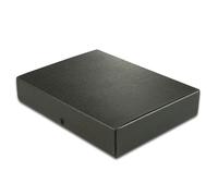 Elba Boite de classement COLORS A4 capacité 60 mm Fermeture pression Noir