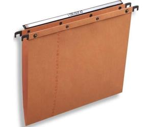 Elba - Chemises suspendues L'Oblique pour tiroirs AZO, entraxe 330 mm (A4), fond en V, orange