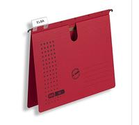 Elba Chic Ultimate 85741AZ Lot de 25 dossiers suspendus avec trou pour le pouce et système de feuilles mobiles Anthracite Chic Ultimate®, Classement commercial Rouge