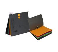 Elba Chic Ultimate Classeur Suspendu A4 Pour 200 Feuilles À Onglets Anthracite (Pack De 5)