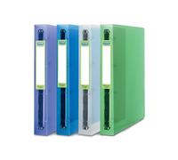 Elba Classeur 4 Anneaux 2nd Life A4+ Pp Dos De 40 Mm Coloris Aléatoire Translucide