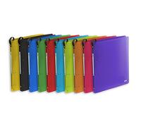 Classeur Oxford school life up A4+ Dos20 4anneaux rond polypro assorti