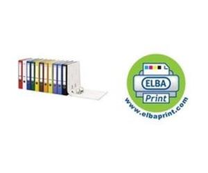 Elba - classeur rado basic top, largeur de dos: 50 mm, bleu c format a4, reliure extérieure pp intérieure papier, porte-étique G