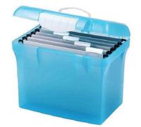 Elba Class'n Go Design Valisette + 5 Dossiers suspendus/Cavaliers d'indexation A4 Bleu