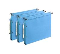 Elba Dossier suspendu L'Oblique AZ kraft pression fond 3 cm pour armoire - bleu