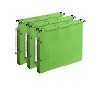 Elba Dossier suspendus pour armoire Ultimate A4 Kraft - 350 feuilles - Fond U 30 mm - Vert - Lot de 25