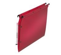 Elba Dossier suspendus pour armoire Ultimate A4 Polypropylène - 100 feuilles - Fond V - Rouge - Lot de 10