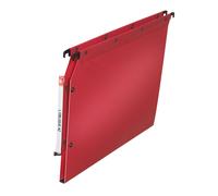 Dossier suspendu plastique pression L'Oblique AZ fond 1,5 cm pour armoire - rouge