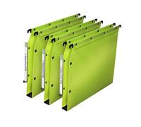 Elba Dossier suspendus pour armoire Ultimate A4 Polypropylène - 350 feuilles - Fond U 30 mm - Vert - Lot de 10