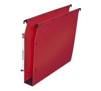 Elba Dossier suspendus pour armoire Ultimate A4 Polypropylène - 550 feuilles - Fond U 50 mm - Rouge - Lot de 10
