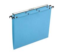 Elba Dossier suspendus pour tiroir Ultimate A4 Kraft - 100 feuilles - Fond V - Bleu - Lot de 25