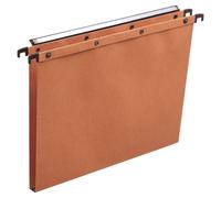 Elba Dossier suspendus pour tiroir Ultimate A4 Kraft - 150 feuilles - Fond U 15 mm - Orange - Lot de 25