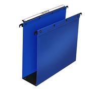 Elba Dossier suspendus pour tiroir Ultimate A4 Polypropylène - 800 feuilles - Fond U 80 mm - Bleu - Lot de 10