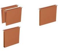ELBA Dossiers suspendus DEFI FLEX, pour tiroir, fond 30 mm orange, carton kraft 230 g/m2, entr'axe: 330 mm, barrette