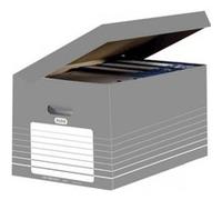 Elba Caisse d'archives carton gris H 45 x L 34,5 x P 28 cm
