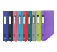 Boîte Oxford capacité standard Osmose 24x32 dos 40mm avec bouton pression couverture polypro coloris assortis