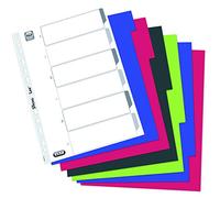 Elba Eleganzia Intercalaire 6 positions A4 Couleurs Assorties