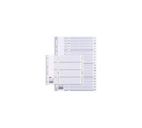 Elba Intercalaire A-Z En Plastique, A4, Blanc, 20 Pieces,