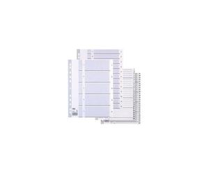 Elba Intercalaire Num¿Rique En Plastique, Format A4, Blanc,