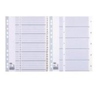 Elba - intercalaire numérique en plastique, format a4, blanc ,10 position, chiffres: 1-10, en pp, 0,15 mm, couverture inscriptib G