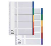 Oxford Intercalaire ELBA en carte plastique lustrée, onglets colorés