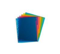 Intercalaires Neutres Oxford Color Life A4 6 Positions PP 3/10 Assorti