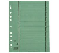 Elba Intercalaires 1-10 - Lot de 100 Vert