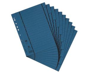 Elba Intercalaires Référence 06456bl perforé numérotées 1-10 doublé Motif en carton recy leu Lot de 100