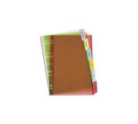 Elba Jeu D?Intercalaires En Pvc 14/100e. 4 Onglets Personnalisables, Pour Fiches Bristol A6.