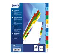 Oxford Intercalaires mensuels A4 plastique 12 onglets multicolores - 1 jeu