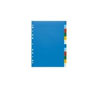 Elba Jeu D'intercalaires A4 En Polypropylène Mensuel Coloré 12 Touches