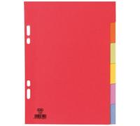 Elba Intercalaires neutres 17 x 22 cm – 6 positions – carte forte 160 g – assortis