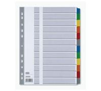 Elba Jeu Intercalaires Carte Mylar A4 12 Onglets