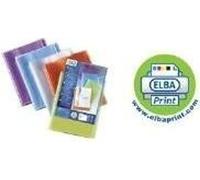 ELBA Livret de présentation POLYVISION, 100 pochettes DIN A4, en PP, 0,7 mm, transparent, avec pochette transparente sur - 8 pièces (10211079)