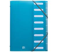 Trieur Oxford school life A4 8positions polypro translucide assorti