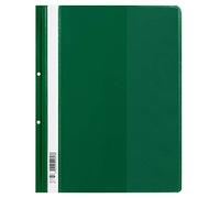 Elba Lot de 25 chemises A4 en plastique à 2 perforations Vert