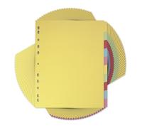 Elba Lot de 25 intercalaires assortis A4 10 pièces