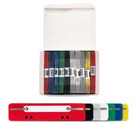 Elba Lot de 250 bandes de reliure en plastique (10 x 25), 10 couleurs