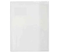 ELBA Lot de 25 Protège-cahiers PVC 12/100ème 17x22 Transparent incolore