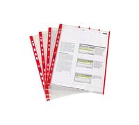 Elba Modling - Pochettes Perforees Pp9/100 Bords Rouge - Sachet De 10