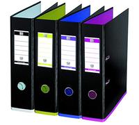 Oxford Classeur à levier plastifié MyCoulour A4 maxi – Dos 8 cm – Couleurs assorties